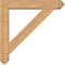 Ekena Millwork Traditional Arts and Crafts Smooth Bracket w/ Offset Brace, Western Red Cedar, 7 1/2"W x 42"D x 42"H BKT0806X42X42TRA03SWR - alternate 3